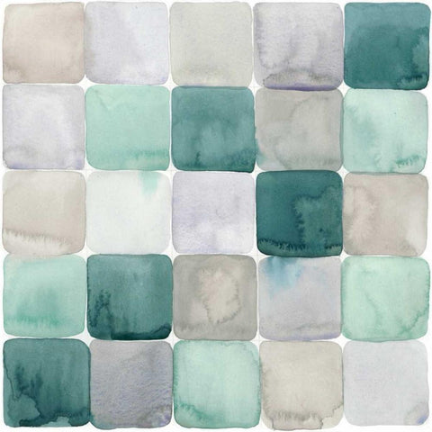 Watercolor Window Panes II Black Modern Wood Framed Art Print by Popp, Grace