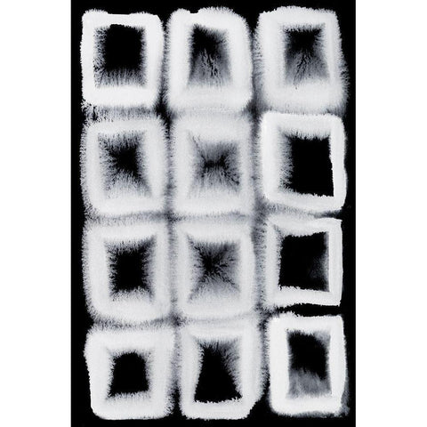 Electrified IV Black Modern Wood Framed Art Print with Double Matting by Popp, Grace