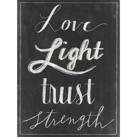 Chalkboard Faith VI Black Modern Wood Framed Art Print with Double Matting by Popp, Grace