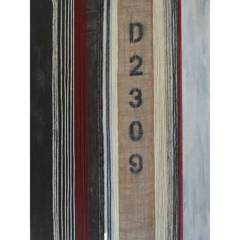 Code Words I White Modern Wood Framed Art Print by Avondet, Natalie