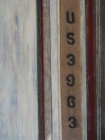 Code Words II Black Ornate Wood Framed Art Print with Double Matting by Avondet, Natalie