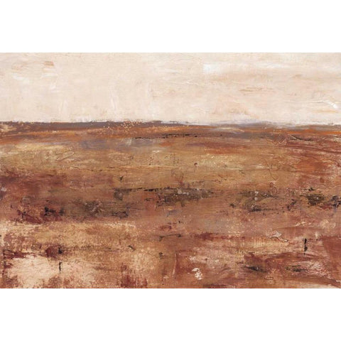 Rust Terrain I White Modern Wood Framed Art Print by Harper, Ethan