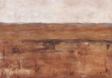 Rust Terrain II Black Ornate Wood Framed Art Print with Double Matting by Harper, Ethan