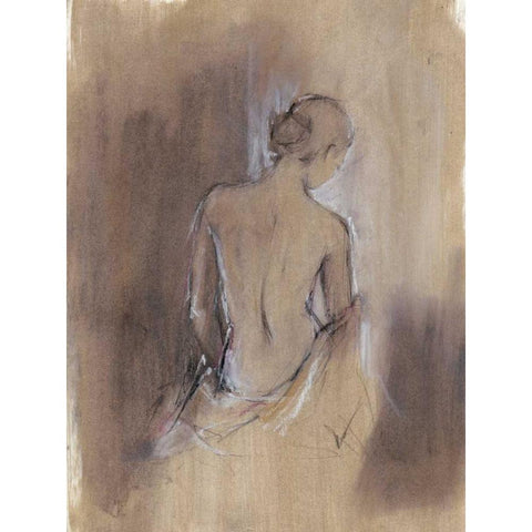 Contemporary Draped Figure II White Modern Wood Framed Art Print by Harper, Ethan