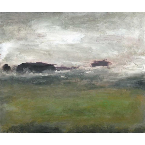 Along the Island I Black Modern Wood Framed Art Print with Double Matting by Gordon, Sharon