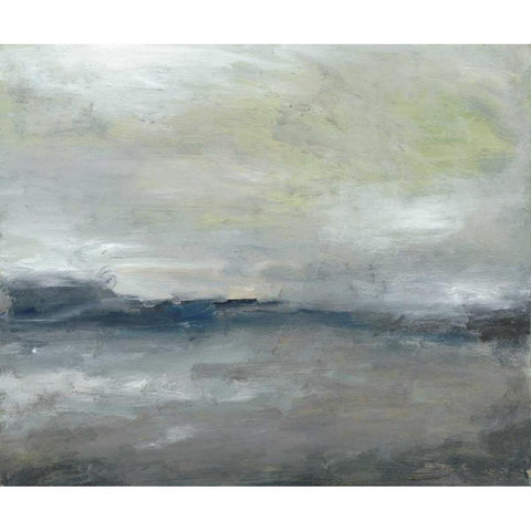 Along the Island III White Modern Wood Framed Art Print by Gordon, Sharon