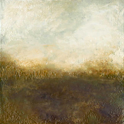 Quiet Marsh III White Modern Wood Framed Art Print by Gordon, Sharon