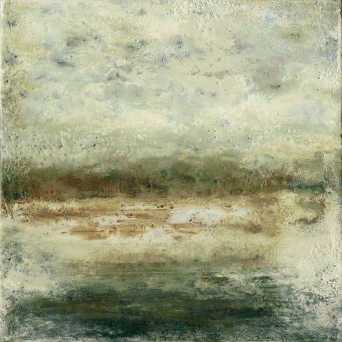Quiet Marsh IV Black Modern Wood Framed Art Print with Double Matting by Gordon, Sharon
