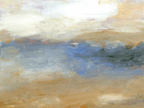 Tidal Pool I White Modern Wood Framed Art Print with Double Matting by Gordon, Sharon