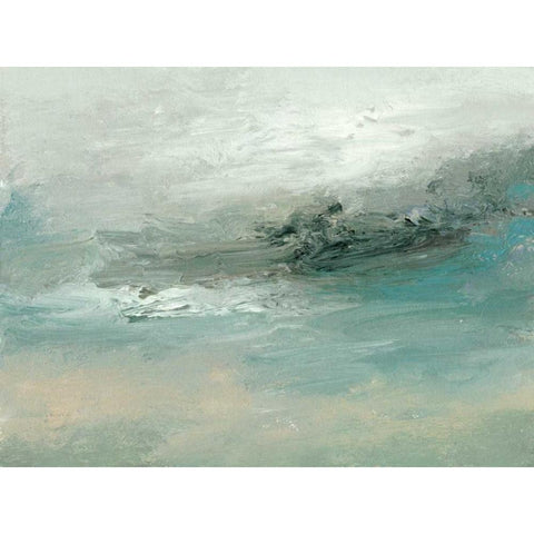 Tidal Pool II White Modern Wood Framed Art Print by Gordon, Sharon