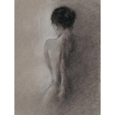 Chiaroscuro Figure Drawing I Gold Ornate Wood Framed Art Print with Double Matting by Harper, Ethan