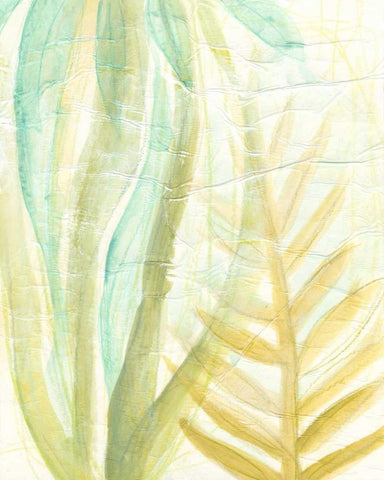 Tropical Inference I White Modern Wood Framed Art Print with Double Matting by Vess, June Erica