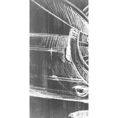 Graphic Propeller Triptych I Black Modern Wood Framed Art Print by Harper, Ethan