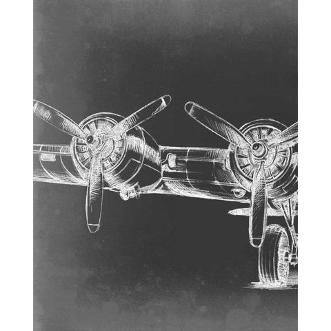 Graphic Plane Triptych I Black Modern Wood Framed Art Print by Harper, Ethan