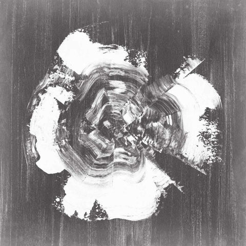 Chalkboard Tree Ring I White Modern Wood Framed Art Print by Harper, Ethan