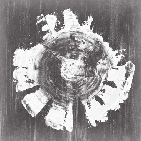 Chalkboard Tree Ring II Black Modern Wood Framed Art Print by Harper, Ethan