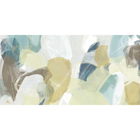 Mint Illusion I Black Modern Wood Framed Art Print by Vess, June Erica