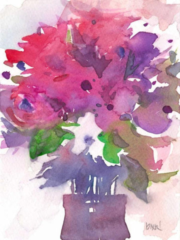 Between the Red I White Modern Wood Framed Art Print with Double Matting by Dixon, Samuel