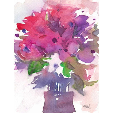 Between the Red I White Modern Wood Framed Art Print by Dixon, Samuel