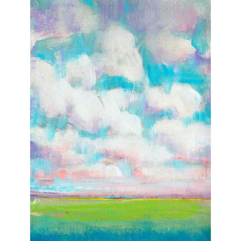 Clouds in Motion II Black Modern Wood Framed Art Print with Double Matting by OToole, Tim