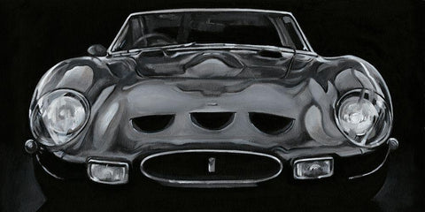 Custom European Sports Car II (PS) Black Ornate Wood Framed Art Print with Double Matting by Harper, Ethan