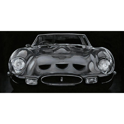 Custom European Sports Car II (PS) White Modern Wood Framed Art Print by Harper, Ethan