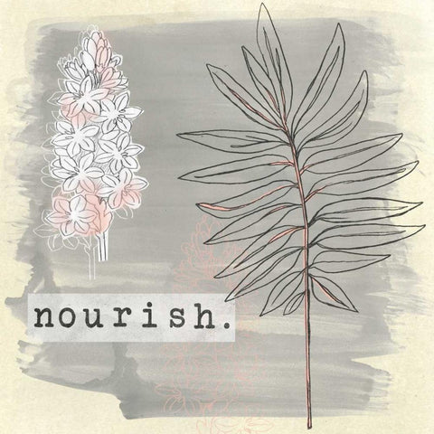 Garden Scrapbook IV Black Modern Wood Framed Art Print by Vess, June Erica