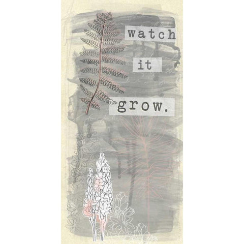 Garden Scrapbook VI Black Modern Wood Framed Art Print by Vess, June Erica