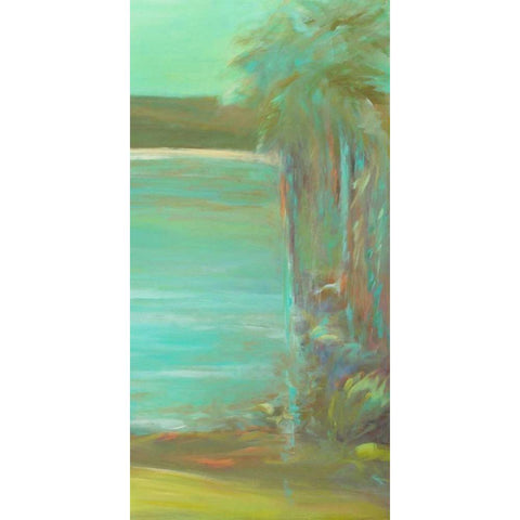 Bahia Tranquila II White Modern Wood Framed Art Print by Wilkins, Suzanne