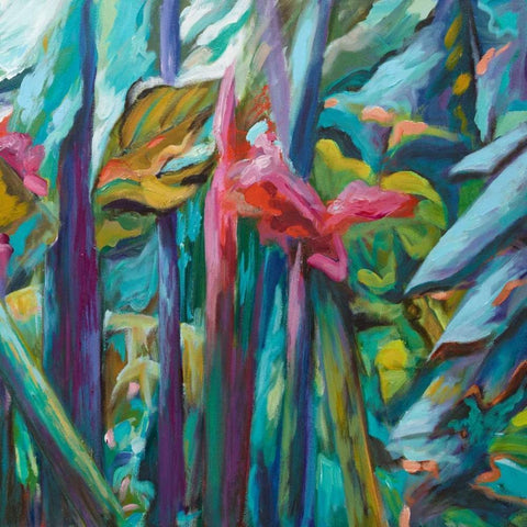 Bula Bula II Gold Ornate Wood Framed Art Print with Double Matting by Wilkins, Suzanne