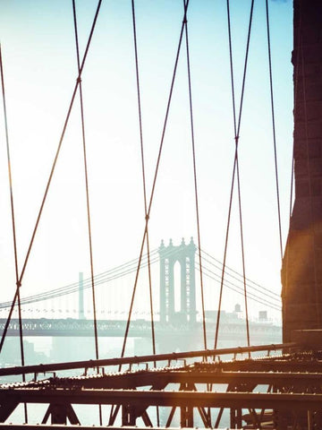 NYC Stroll II White Modern Wood Framed Art Print with Double Matting by Quintero, Sonja