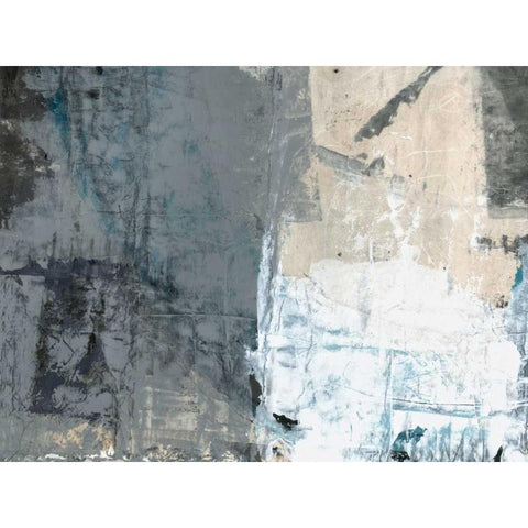 Shades of Grey I Black Modern Wood Framed Art Print with Double Matting by Ray, Elena