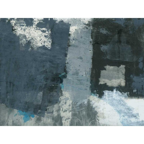 Shades of Grey IV Black Modern Wood Framed Art Print with Double Matting by Ray, Elena