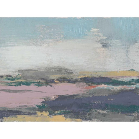 Pretty Horizon II White Modern Wood Framed Art Print by Goldberger, Jennifer