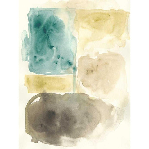 Liquid Stone I Gold Ornate Wood Framed Art Print with Double Matting by Vess, June Erica