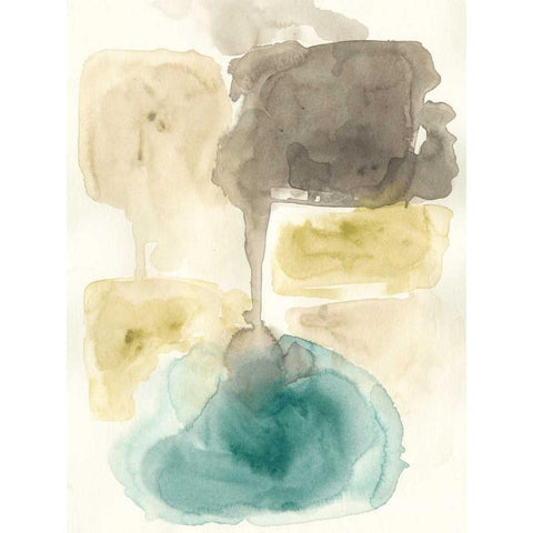 Liquid Stone II White Modern Wood Framed Art Print by Vess, June Erica