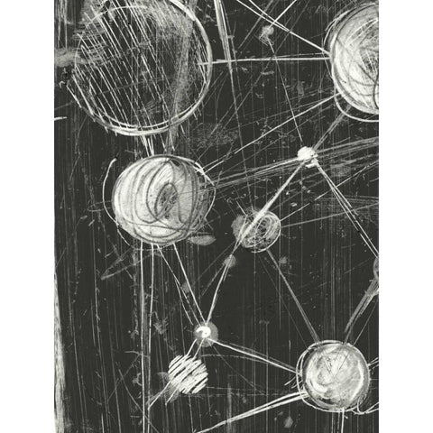 Molecular Fusion II Black Modern Wood Framed Art Print by Harper, Ethan