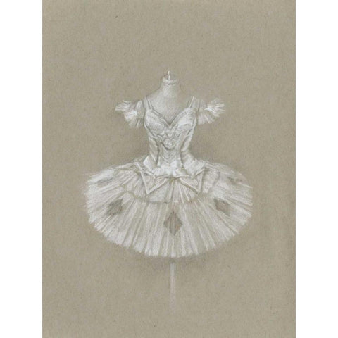 Ballet Dress II Gold Ornate Wood Framed Art Print with Double Matting by Harper, Ethan