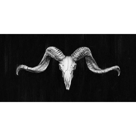 Rustic Ram Mount III Gold Ornate Wood Framed Art Print with Double Matting by Harper, Ethan