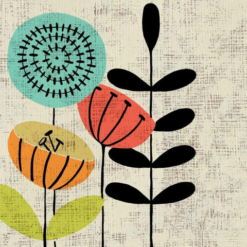 Adas Garden I White Modern Wood Framed Art Print by Zarris, Charliklia