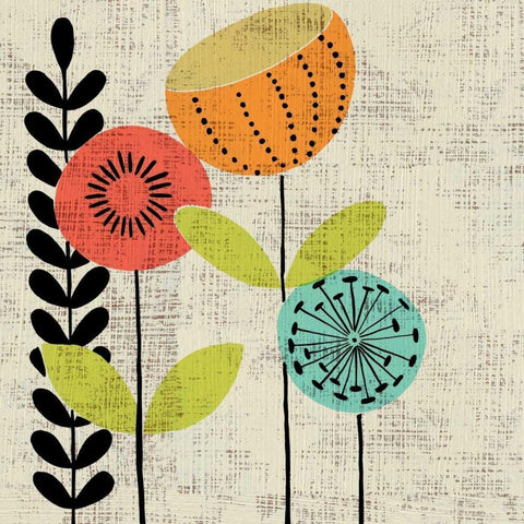 Adas Garden II Black Modern Wood Framed Art Print by Zarris, Charliklia