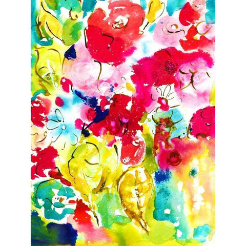 Flower Array I White Modern Wood Framed Art Print by Minasian, Julia