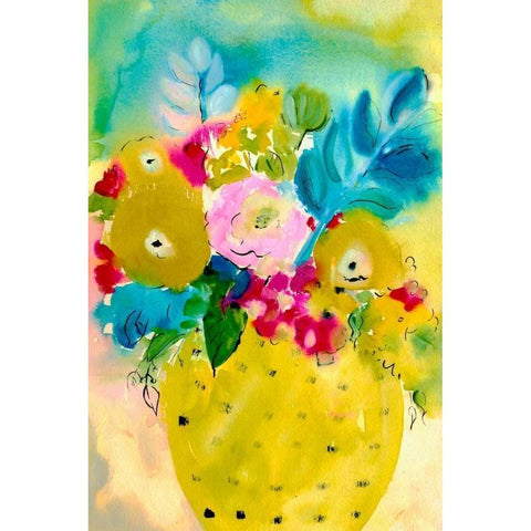 Bright Arrangement IV Black Modern Wood Framed Art Print by Minasian, Julia