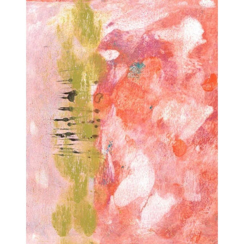 Rosy Composition II White Modern Wood Framed Art Print by McCavitt, Naomi