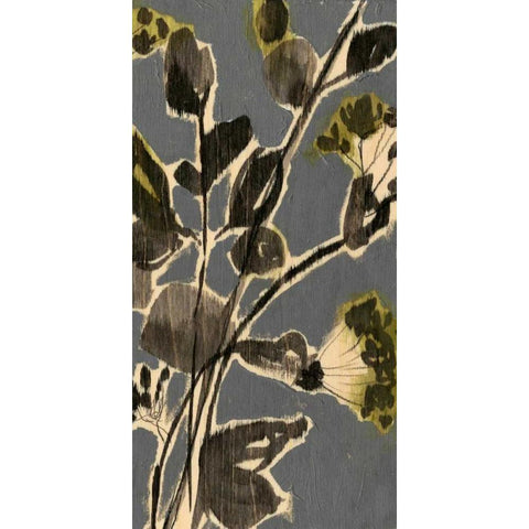 A Touch of Olive II Black Modern Wood Framed Art Print with Double Matting by Goldberger, Jennifer