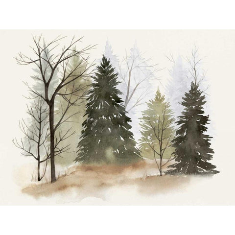 In the Mist II White Modern Wood Framed Art Print by Popp, Grace