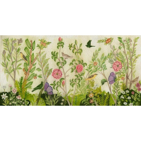 Flora Fresco White Modern Wood Framed Art Print by McCavitt, Naomi