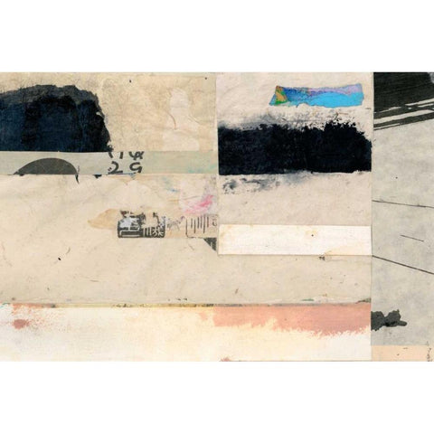 Modern Collage VII White Modern Wood Framed Art Print by Ray, Elena