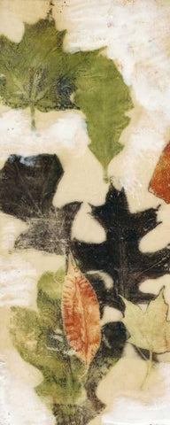 Leaf Dance III White Modern Wood Framed Art Print with Double Matting by Goldberger, Jennifer