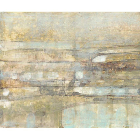 Pastel Scape II Gold Ornate Wood Framed Art Print with Double Matting by Goldberger, Jennifer